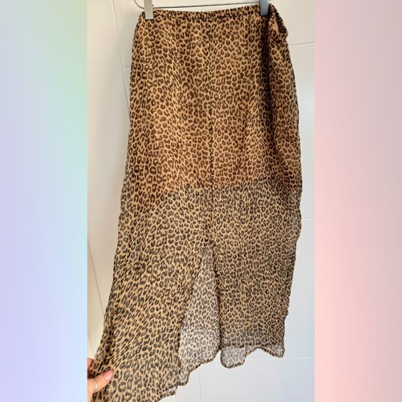 J.Crew Leopard Chiffon Skirt – Size XL - Picture 5 of 5